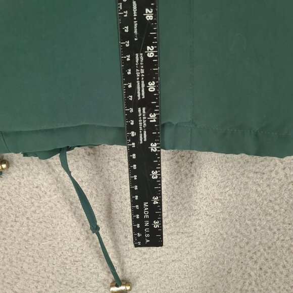 Boundary Waters Jacket Womens Small Green Down Faux Fur Parka Hooded Full Zip - Picture 3 of 14